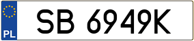 Trailer License Plate